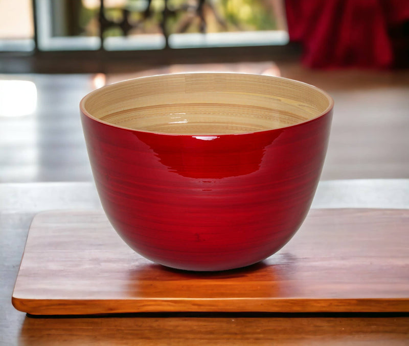 Bamboo Serving Bowl: Ice Blue