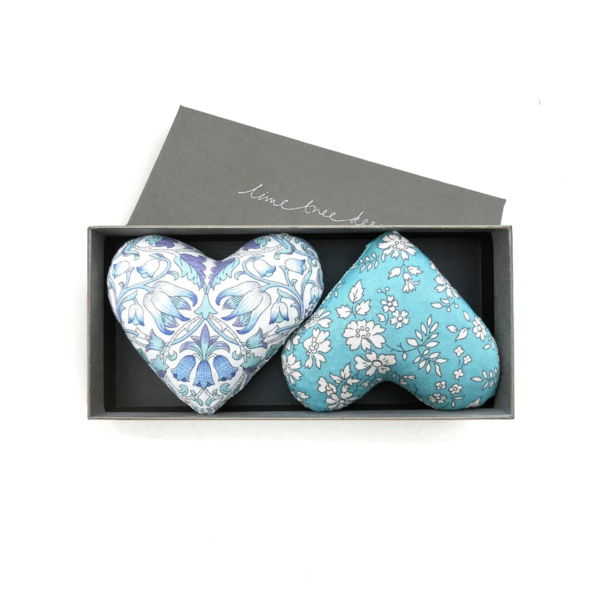 Baby Blue Liberty Lavender Hearts