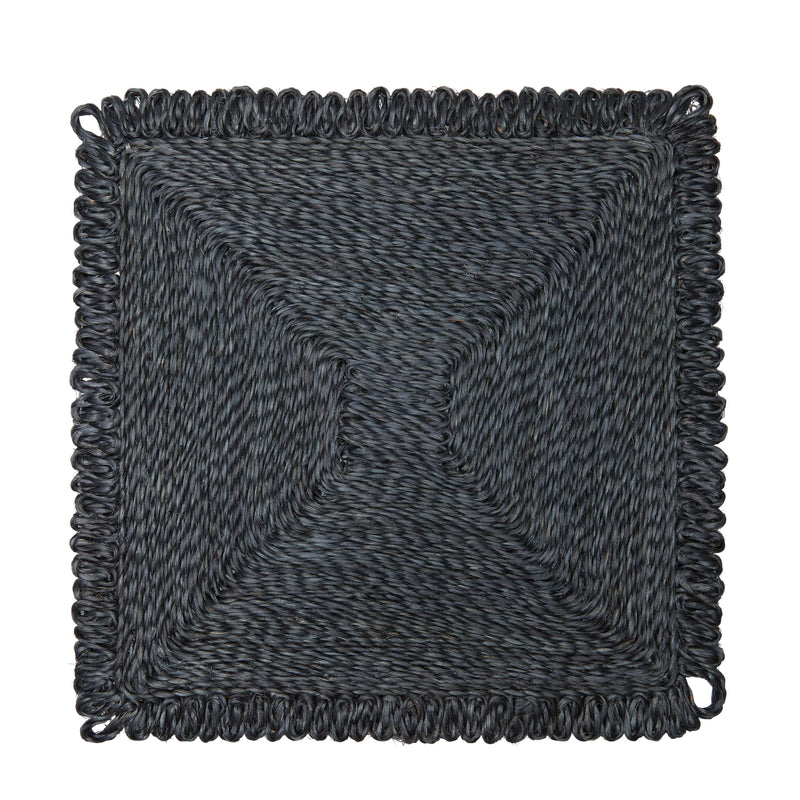 Square Abaca Placemat, Navy