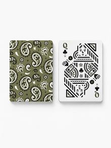 Green Bandanna Canasta Cards with Points