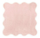 Pink Linen Scalloped Napkins