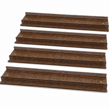 Chocolate Ratan Mahjong Racks & Straight Pusher