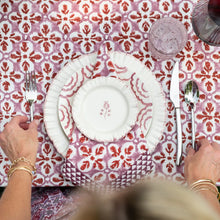 Fleur de Lis Rose 90" Round Tablecloth
