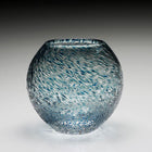 Aqua Florence Globe Vase, 6"