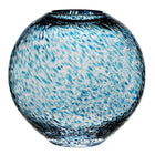 Aqua Florence Globe Vase, 9"