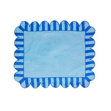 Embroidered Scalloped Multi Color Placemats