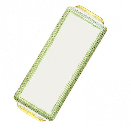 Lace Sandwich Tray, Apple Green