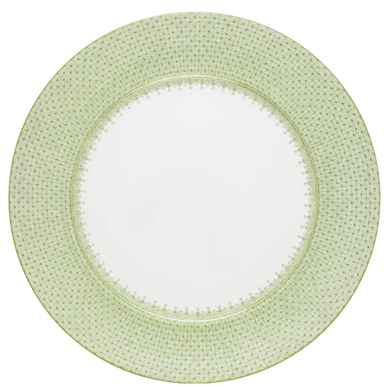 Apple Green Lace Service Plate