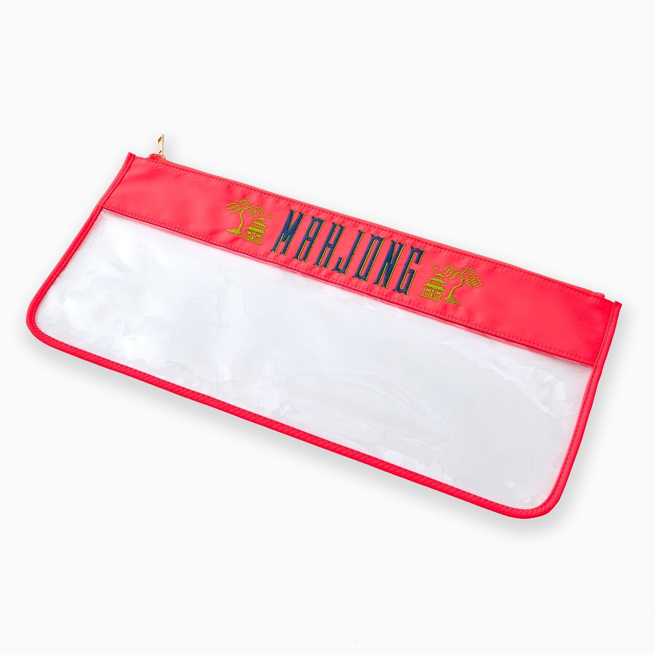 Hot Coral Pagoda Tile Bag