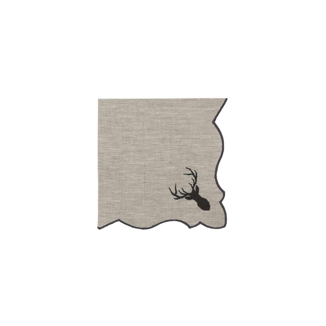 Stag Head Linen Napkin