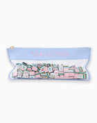 Light Blue Bamboo Tile Bag
