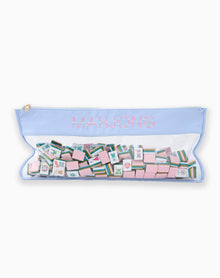 Light Blue Bamboo Tile Bag