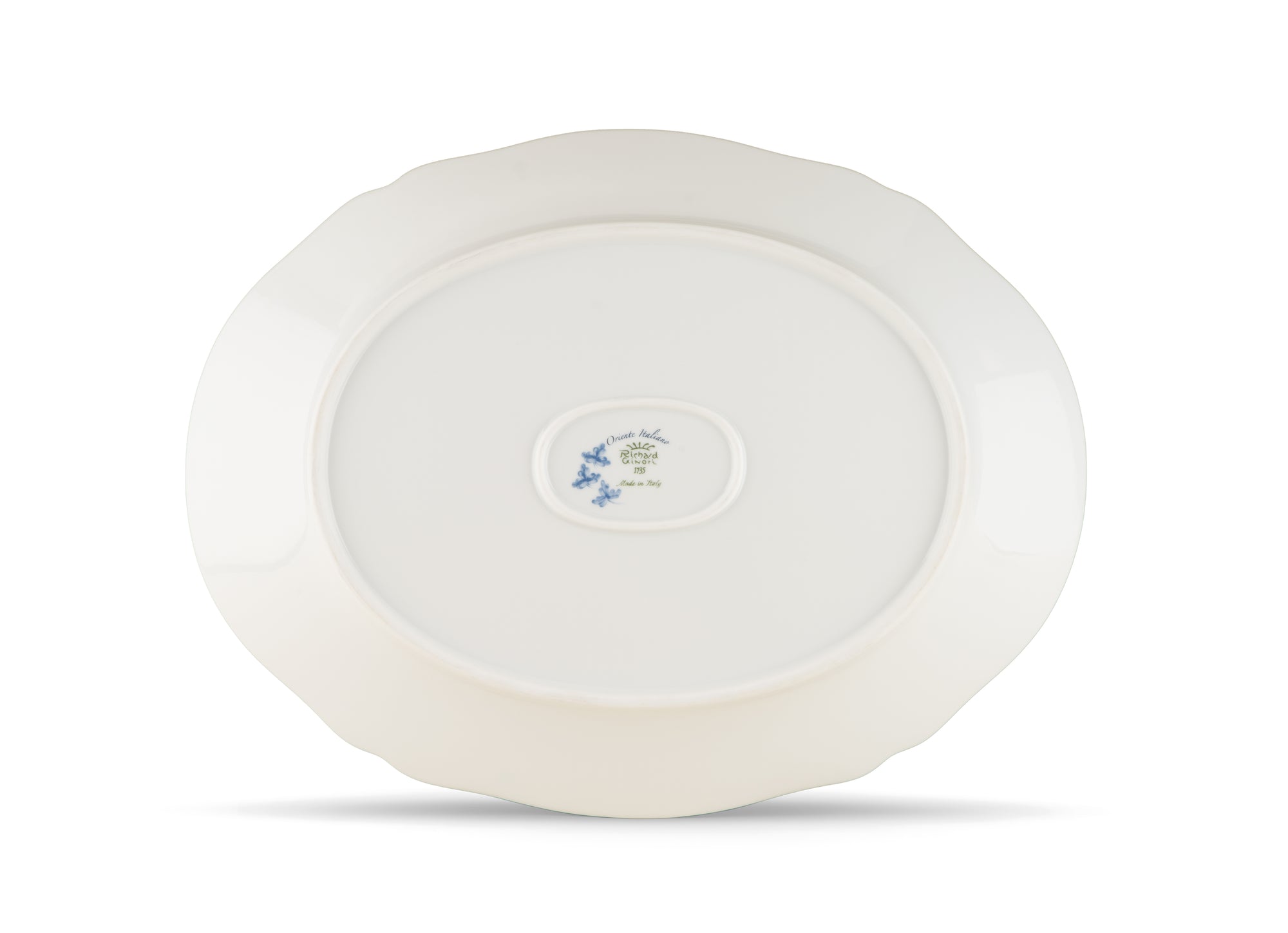 Malachite Oval Flat Platter, 13.5"