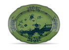 Malachite Oval Flat Platter, 13.5"