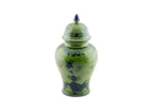 Malachite Potiche Vase, 15"