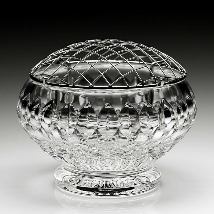 Merle Rose Bowl with Wire 6"