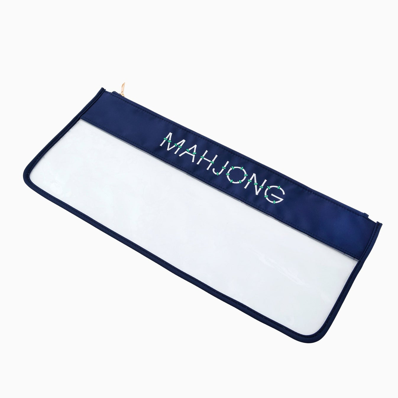 Navy Bamboo Tile Bag