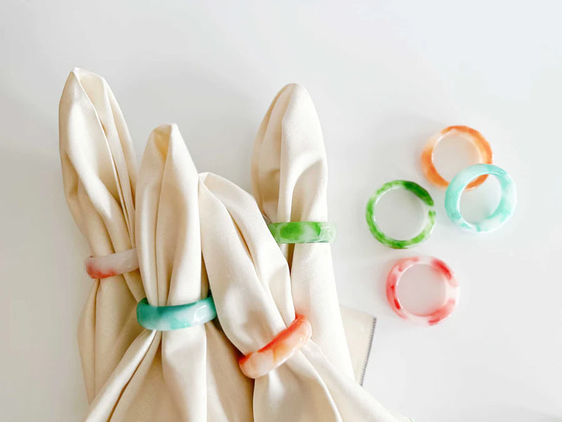 Pacific Napkin Rings, S/4
