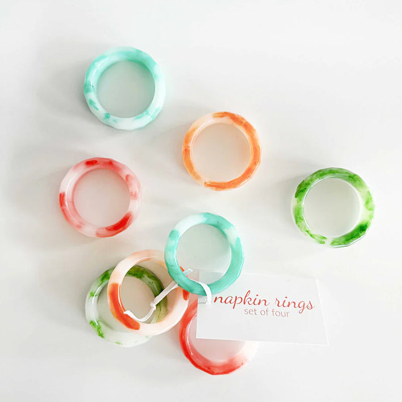 Pacific Napkin Rings, S/4