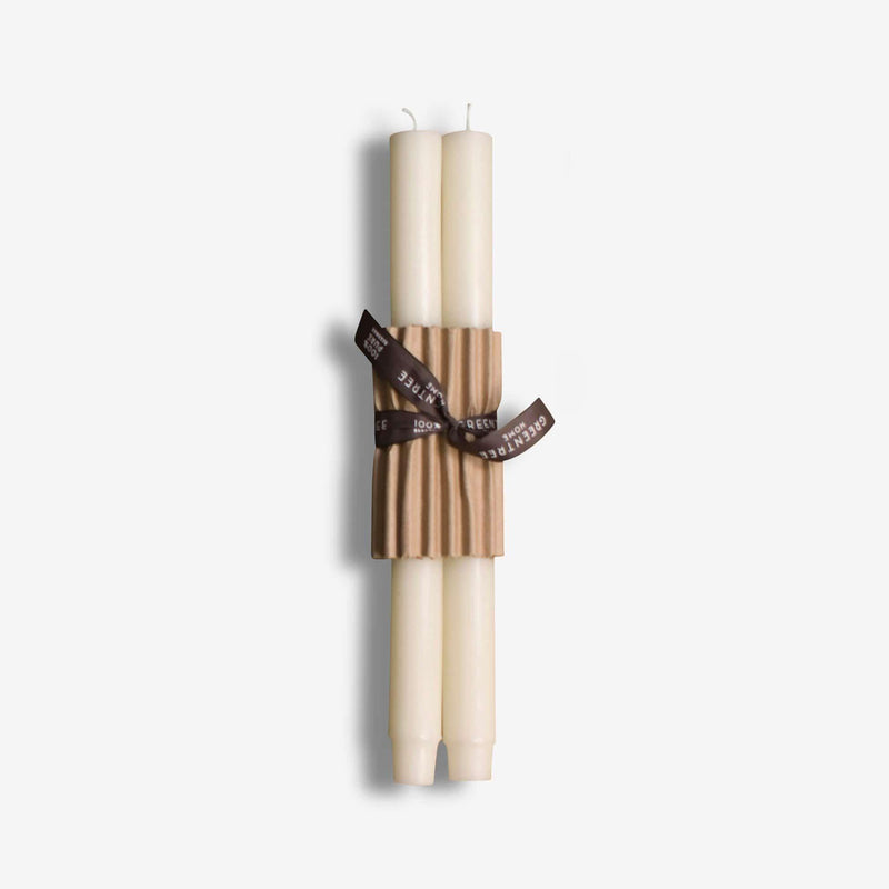 12" Church Taper Candles, Cream