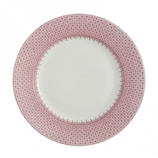 Pink Lace Dinner Plate
