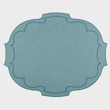 Waxed Linen Parentesi Oval Placemat, Solesmes