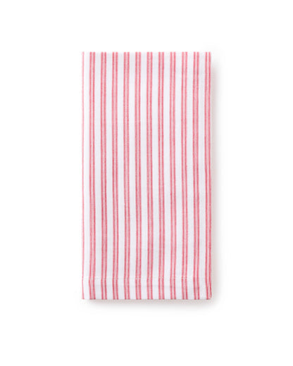 Red Ticking S/4 Napkins