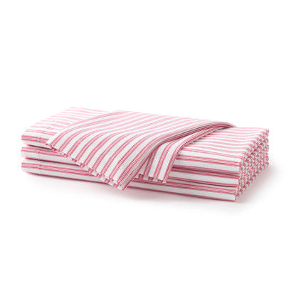 Red Ticking S/4 Napkins