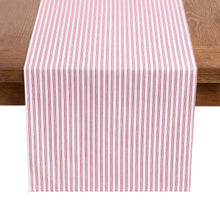 Red Ticking 108" Runner