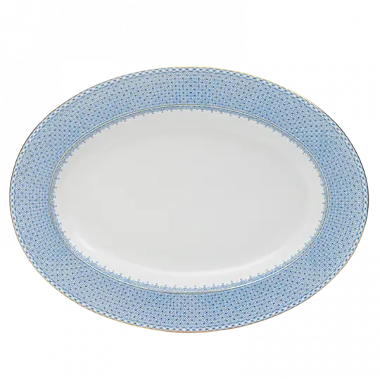 Cornflower Lace 15" Oval Platter