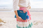 Lemon Drop Clutch, Denim