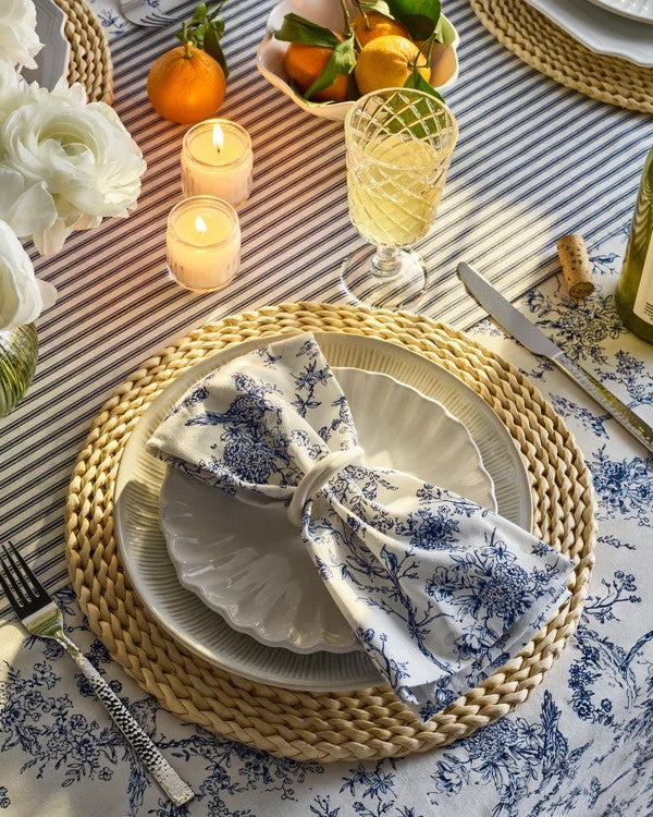 Timeless Toile Tablecloth, 70x108"