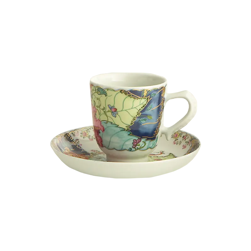 Tobacco Leaf Demitasse Cup & Saucer