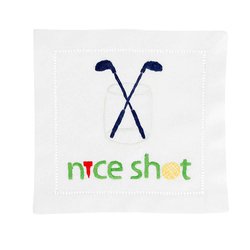 Nice Shot Cocktail Napkin, S/4