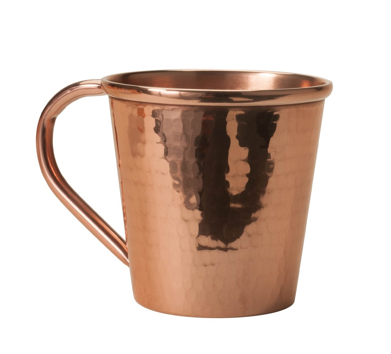 Solid Copper Mule Mug, Copper Handle, 12 oz