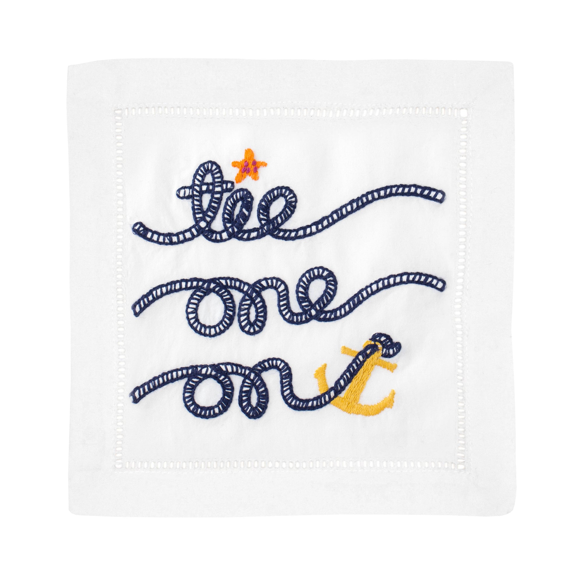 Tie One on Cocktail Napkin, S/4